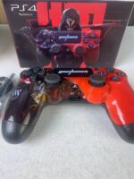 ⁦SONY DualShock Manette PS4 Sans Fil, Batterie Rechargeable (High Copy) – Edition Ghost Runner⁩ - الصورة ⁦5⁩