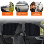 ⁦Rideaux Fenêtre de Voiture Accordéon Magnétiques 4Pcs - ستائر السيارات مغناطيسية⁩ - الصورة ⁦3⁩
