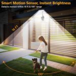 ⁦Applique murale solaire LED à Clip avec détecteur de mouvements YX-672L-1 - مصباح كشاف مع حساس حركة⁩ - الصورة ⁦8⁩