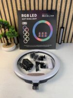 ⁦MJ45 RGB LED Ring Light Photography Light Video Light 18inch - طقم حلقة الإضاءة RGB الاحترافي⁩ - الصورة ⁦8⁩