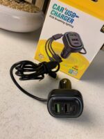 ⁦Chargeur de voiture à 3 ports avec câble de charge 3 en 1 intégré (Lightning/Type-C/Micro USB) - شاحن سيارة⁩ - الصورة ⁦8⁩