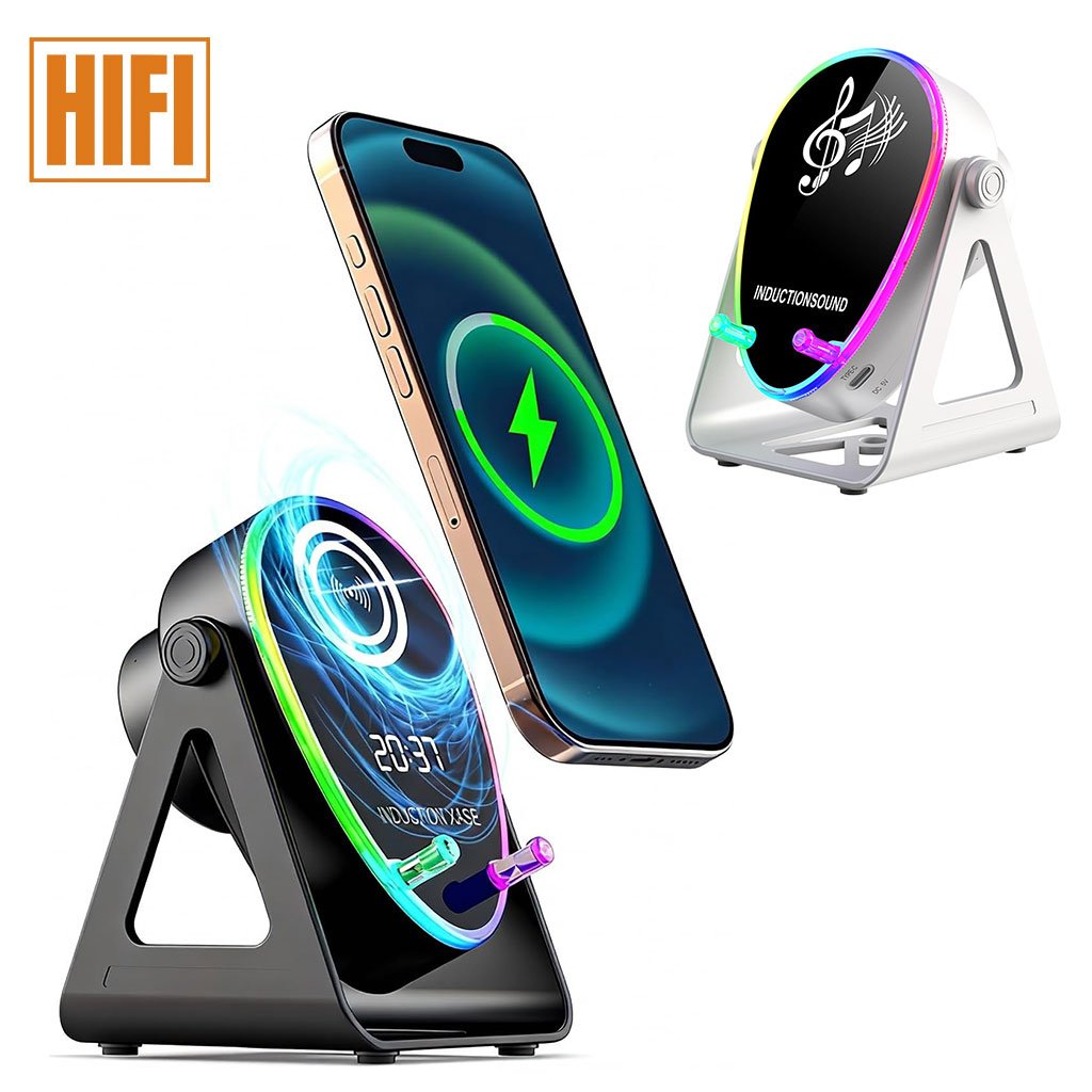 1778148728546_nummx4s5_msa-008c-cnc Haut-parleur Intelligent 4 en 1 à Induction et Support RGB - مكبر الصوت الذكي 4 في 1 وشاحن لاسلكي - الصورة 1