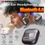 ⁦Écouteurs sans fil Monster Aura Fit GT29 Open-Back Ai Traduction - سماعات اللاسلكية بنظام الترجمة⁩ - الصورة ⁦2⁩