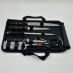 ⁦Kit de Cou-teaux de Luxe avec Manches en Bois 7Pcs - طقم سكا-كين الجزارة الفاخر بمقابض خشبية⁩ - الصورة ⁦4⁩