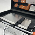 ⁦Coffret de Couteaux Professionnel avec Valise en Aluminium 9Pcs - طقم سكاكين الجزارة في حقيبة ألمنيوم صلبة⁩ - الصورة ⁦2⁩