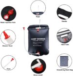 ⁦Sac de douche solaire avec pommeau de douche interchangeable 20L - حقيبة الاستحمام الشمسية المحمولة سعة 20 لتر⁩ - الصورة ⁦4⁩