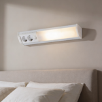 ⁦Applique murale linéaire 10W 50cm avec 2 prises - مصباح جداري خطي مزود بمقبسين⁩ - الصورة ⁦2⁩