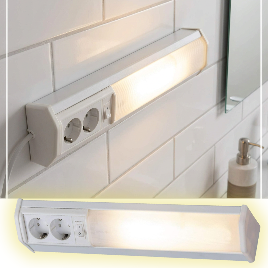 1778422645662_b94mx93u_kh-w512 Applique murale linéaire 10W 50cm avec 2 prises - مصباح جداري خطي مزود بمقبسين - الصورة 1