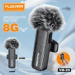 ⁦Microphone cravate sans fil Plokama VM-20 2,4 GHz - ارتقِ بصوتك إلى المستوى الاحترافي مع ميكروفون اللاسلكي المزدوج⁩ - الصورة ⁦8⁩