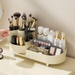 ⁦Organisateur de Maquillage Rotatif à 360° Deux Zones - منظم المكياج والأدوات الدوار 360 درجة⁩ - الصورة ⁦2⁩