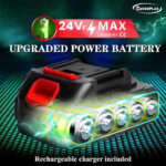 ⁦Ventilateur de Table Rechargeable avec Batterie Lithium 24V - مروحة مع بطارية كبيرة قابلة للشحن⁩ - الصورة ⁦6⁩