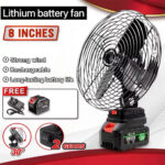 ⁦Ventilateur de Table Rechargeable avec Batterie Lithium 24V - مروحة مع بطارية كبيرة قابلة للشحن⁩ - الصورة ⁦4⁩