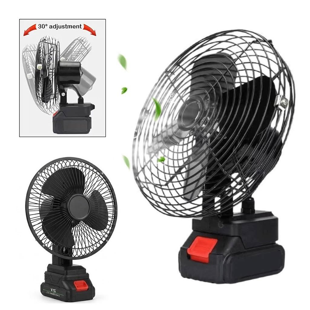 1778597192368_7q5mukdy_battery-fan-cnc Ventilateur de Table Rechargeable avec Batterie Lithium 24V - مروحة مع بطارية كبيرة قابلة للشحن - الصورة 1