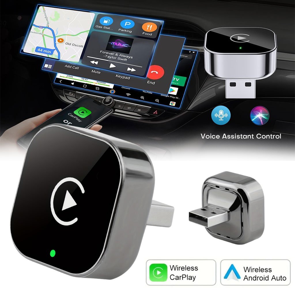 1779271206838_w5dmuwzu_mini-carplay-cnc Adaptateur Sans Fil CarPlay et Android Auto pour Voitures - محول السيارة الذكي 2 في 1 - الصورة 1