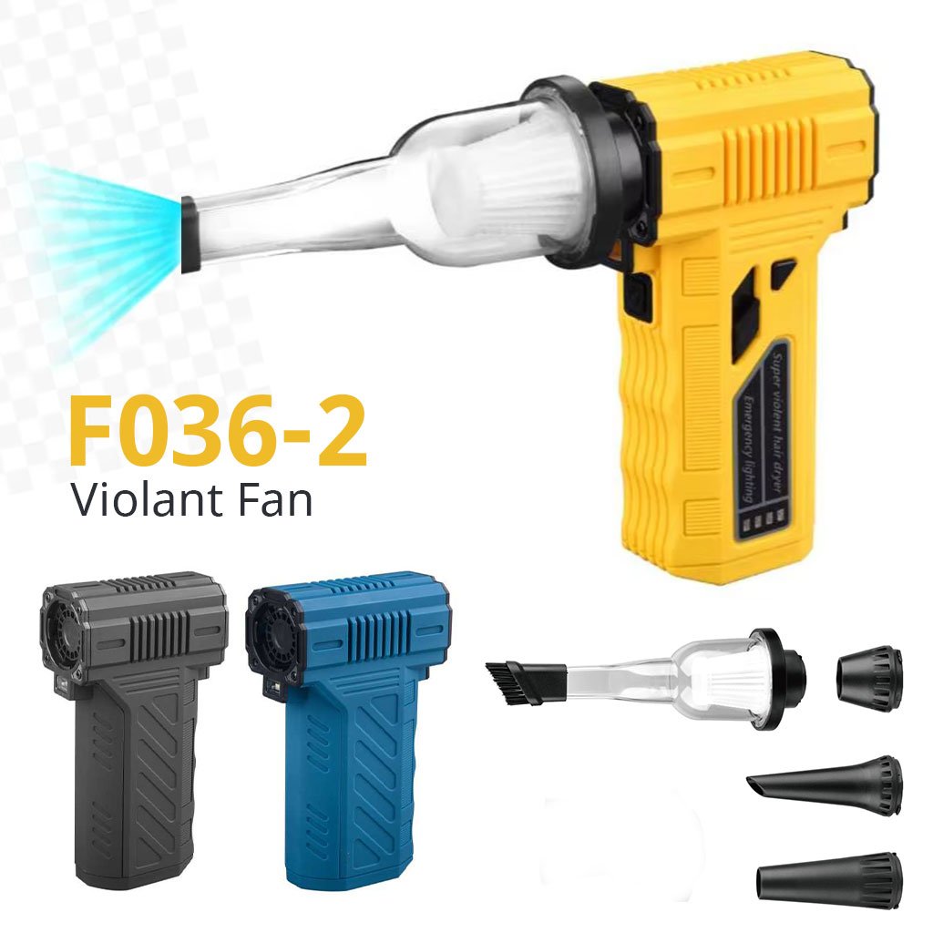 1779355453238_749n02pd_f036-cnc Souffleur Turbo et Aspirateur Portable F036-1 avec Accessoires - منفاخ ومكنسة الهواء التوربينية المحمولة (2 في 1) - الصورة 1