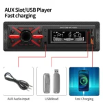 ⁦Autoradio MP3 Multimedia Player 1 DIN Bluetooth - جهاز راديو ومشغل وسائط السيارات مزود ببلوتوث⁩ - الصورة ⁦2⁩