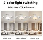 ⁦Ventilateur de Plafond LED Style Drone avec Télécommande - مصباح ومروحة السقف الذكية بتصميم درون⁩ - الصورة ⁦7⁩