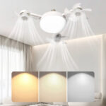 ⁦Ventilateur de Plafond LED Style Drone avec Télécommande - مصباح ومروحة السقف الذكية بتصميم درون⁩ - الصورة ⁦10⁩