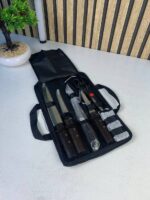 ⁦Kit de Cou-teaux de Luxe avec Manches en Bois 7Pcs - طقم سكا-كين الجزارة الفاخر بمقابض خشبية⁩ - الصورة ⁦8⁩