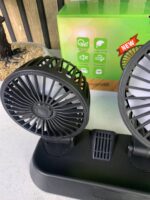 ⁦Ventilateur de Voiture USB Haute Vitesse 360° Réglable 3 Têtes 12/ 24 V - مروحة سيارة قابلة للتعديل بزاوية 360 درجة بثلاثة رؤوس⁩ - الصورة ⁦8⁩