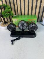 ⁦Ventilateur de Voiture USB Haute Vitesse 360° Réglable 3 Têtes 12/ 24 V - مروحة سيارة قابلة للتعديل بزاوية 360 درجة بثلاثة رؤوس⁩ - الصورة ⁦10⁩