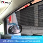 ⁦Rideau pare-soleil rétractable pour vitres de voiture 4Pcs – واقي الشمس في السيارة⁩ - الصورة ⁦5⁩