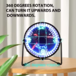 ⁦Ventilateur de Bureau LED avec Affichage de l'Heure et de la Température - مروحة المكتب الذكية بعرض الوقت ودرجة الحرارة⁩ - الصورة ⁦5⁩
