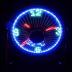 ⁦Ventilateur de Bureau LED avec Affichage de l'Heure et de la Température - مروحة المكتب الذكية بعرض الوقت ودرجة الحرارة⁩ - الصورة ⁦6⁩