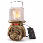 ⁦Lanterne et Ventilateur de Camping Solaire Rechargeable - فانوس ومروحة التخييم بالطاقة الشمسية 2 في 1⁩ - الصورة ⁦2⁩