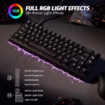 ⁦Clavier Gaming Magnétique ATTACK SHARK X68HE 60% avec Rapid Trigger et 8000Hz - لوحة مفاتيح المغناطيسية⁩ - الصورة ⁦5⁩