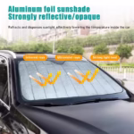 ⁦Pare-soleil Réflecteur pour Pare-brise de Voiture - مظلة الزجاج الأمامي العاكسة والواقية من الحرارة⁩ - الصورة ⁦3⁩