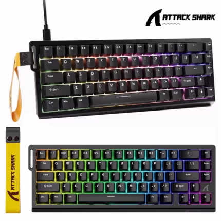 Clavier Gaming Magnétique ATTACK SHARK X68HE 60% avec Rapid Trigger et 8000Hz - لوحة مفاتيح المغناطيسية