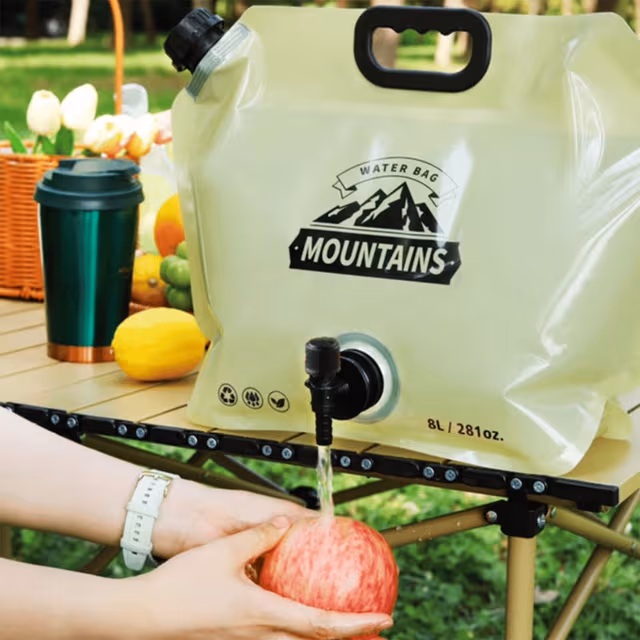 1780758169094-i6afon Réservoir d'Eau Pliable 8L Portable pour Camping et Randonnée - خزان مياه قابل للطي سعة 8 لتر للرحلات والخرجات - الصورة 1