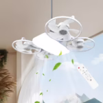 ⁦Ventilateur de Plafond Lumineux Design Drone E27 avec Télécommande - مروحة إضاءة ذكية بتصميم طائرة درون مع يد تحكم⁩ - الصورة ⁦5⁩