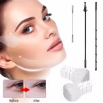 ⁦Bandes de Lifting Facial Invisibles pour un Visage en V Impéccable - أشرطة شد وإخفاء عيوب الوجه والرقبة الفورية⁩ - الصورة ⁦9⁩