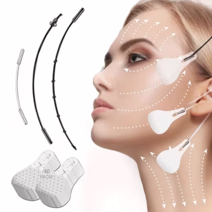 Bandes de Lifting Facial Invisibles pour un Visage en V Impéccable - أشرطة شد وإخفاء عيوب الوجه والرقبة الفورية
