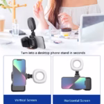 ⁦Poignée de Prise de Vue Photo/Vidéo pour Téléphone avec Télécommande et Lumière LED - قبضة التصوير الذكية للهواتف بمؤثرات إضاءة وريموت بلوتوث⁩ - الصورة ⁦8⁩