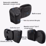 ⁦Poignée de Prise de Vue Photo/Vidéo pour Téléphone avec Télécommande et Lumière LED - قبضة التصوير الذكية للهواتف بمؤثرات إضاءة وريموت بلوتوث⁩ - الصورة ⁦10⁩