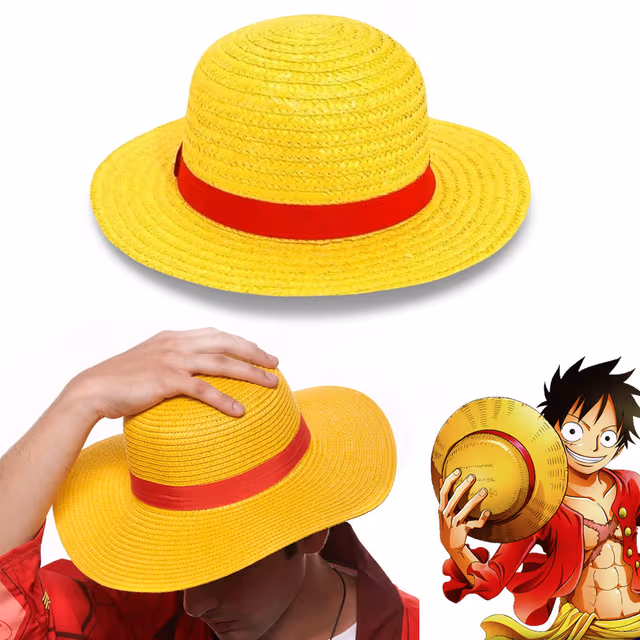 1781166406213-3q3eti Chapeau de Paille Iconique de Luffy - Cosplay Anime One Piece - قبعة قش لوفي الأسطورية الشهيرة لعشاق أنمي ون بيس - الصورة 1