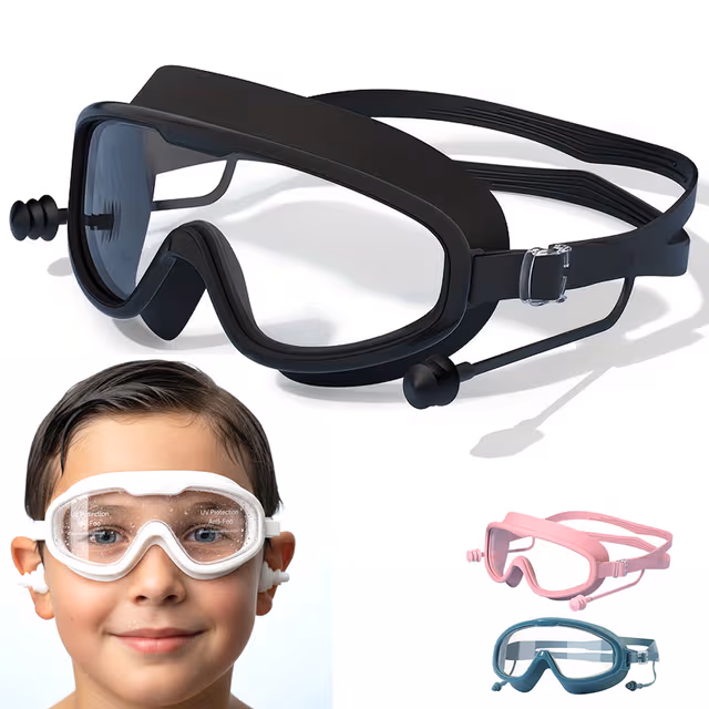 1781181781684-em9fvt Lunettes de Natation Anti-Buée et Protection UV400 - نظارات سباحة احترافية مضادة للضباب والأشعة فوق البنفسجية برؤية 180درجة - الصورة 1