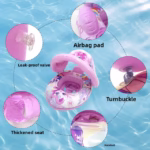 ⁦Bouée de natation gonflable pour bébé avec toit V2 - عوامة أطفال مع مظلة⁩ - الصورة ⁦5⁩