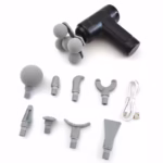 ⁦Pistolet de Massage Professionnel avec 9 Têtes Interchangeables pour Relaxation Totale - جهاز تدليك الجسم الاحترافي بـ 9 رؤوس لتدليك الأنسجة العميقة⁩ - الصورة ⁦11⁩