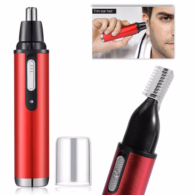 1781185430140-kvkzvj Tondeuse Nez et Oreilles Rechargeable USB avec Lames Rotatives à 360° - ماكينة حلاقة وتشذيب شعر الأنف والأذن القابلة للشحن - الصورة 1