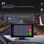 ⁦Écran Autoradio Portable 7P Tactile - CarPlay et Android Auto - شاشة السيارة الذكية المحمولة 7 بوصة تدعم كربلاي وأندرويد أوتو⁩ - الصورة ⁦2⁩