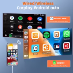 ⁦Écran Autoradio Portable 7P Tactile - CarPlay et Android Auto - شاشة السيارة الذكية المحمولة 7 بوصة تدعم كربلاي وأندرويد أوتو⁩ - الصورة ⁦3⁩