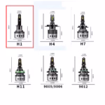 ⁦Kit Lampe de phare H1 F10 Super LED 6500K - مصابيح إضاءة أمامية للسيارات⁩ - الصورة ⁦2⁩