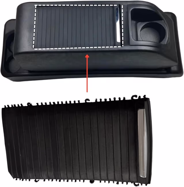 1781433153027-1ebdwc Cache Coulissant de Console Centrale pour Voiture - غطاء ستارة الكونسول الوسطي المنزلق للسيارات - الصورة 1
