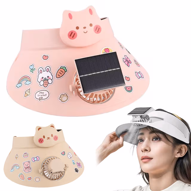 1781433941751-46yh3e Casquette Anti-Chaleur avec Ventilateur Solaire et Rechargeable USB - قبعة التبريد الشمسية الذكية مع مروحة مدمجة قابلة للشحن - الصورة 1