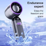⁦Mini Ventilateur Turbo Sans Pales - 100 Vitesses Réglables et Rechargeable USB - مروحة التوربو الذكية بدون شفرات مع 100 سرعة قابلة للتعديل⁩ - الصورة ⁦3⁩