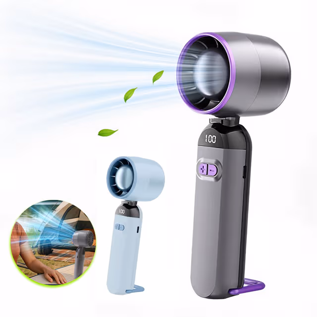 1781526606073-e00j1n Mini Ventilateur Turbo Sans Pales - 100 Vitesses Réglables et Rechargeable USB - مروحة التوربو الذكية بدون شفرات مع 100 سرعة قابلة للتعديل - الصورة 1